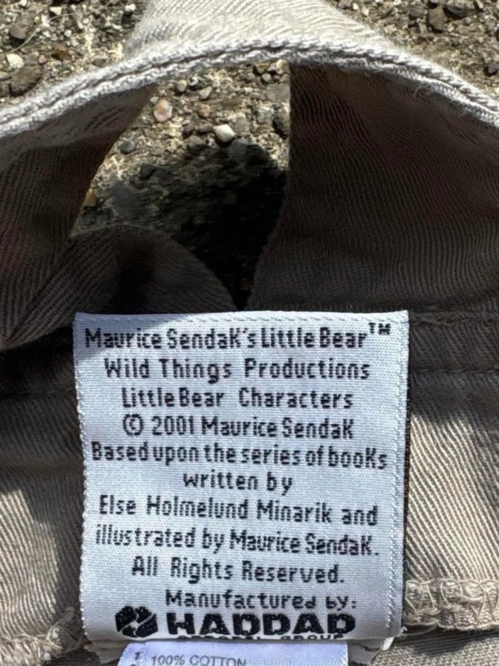 Adorable rare vintage 2001 Little Bear khaki overalls